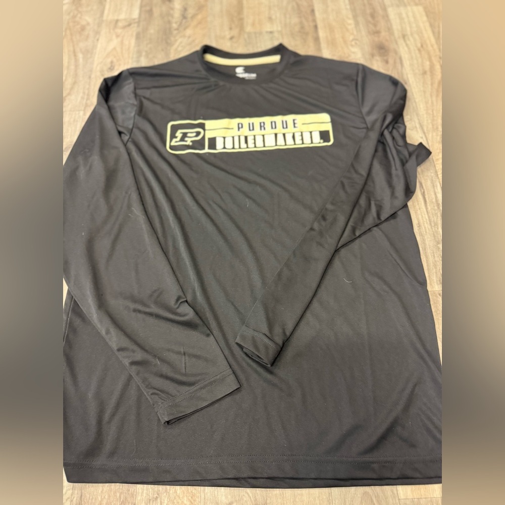 Men's Purdue Boilermakers Colosseum Black Long‎ Sleeve T-Shirt Size Large